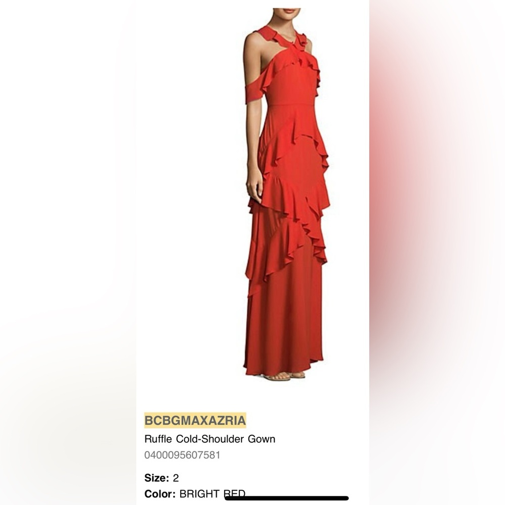BCBg red dress size 2, great condition